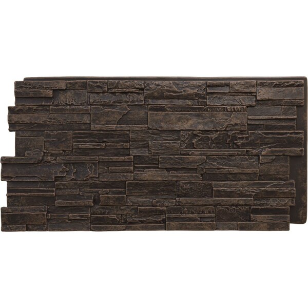 Ekena Millwork Cascade Stacked Stone, StoneWall Faux Stone Siding Panel PNU24X48CAAC - main